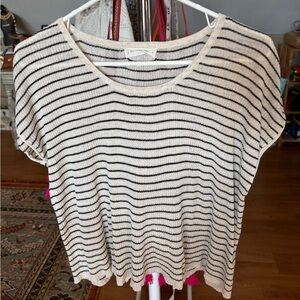 By Together Stripe Cut Out Tee